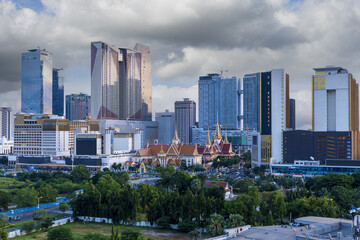 Fototapeta premium new skyscrapers in Phnom Penh