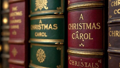 Classic Christmas Books Close-Up