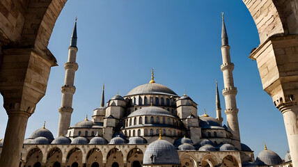 The Blue Mosque in Istanbul: Examine the architectural and cultural importance of the Blue Mosque (Sultan Ahmed Mosque) in Istanbul. ai