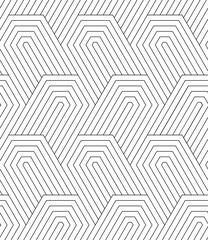 Vector seamless texture. Modern geometric background with hexagons.