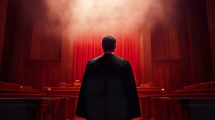 Judge in a Courtroom: Law, Justice, and the Judicial System