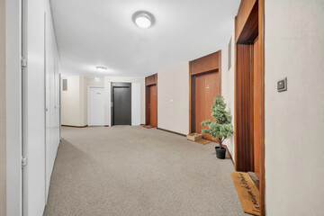 corridor in hotel room