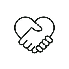 Love hand illustration vector