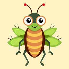 illustration of cartoon bug