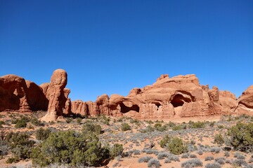Fototapeta premium Red rocks in desert Utah 