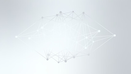 Abstract low poly vector background. White gray gradient network pattern. Triangle illustration for decoration, web design, decoration