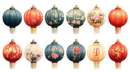 Celebrating chinese new year traditional festival outfits cultural background artwork in vibrant colors