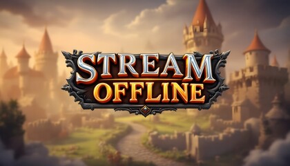 Twitch Stream Offline Screen overlay Design for Gaming Channels
