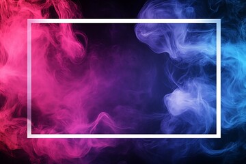 Abstract background with white frame, colorful and iridescent colors, with a white frame. Invitations, greeting cards, and banners, free space for text, high resolution
