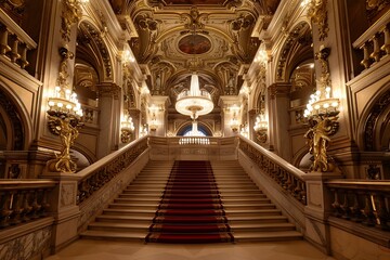 Obraz premium Interior of the Opera Garnier in Paris, France