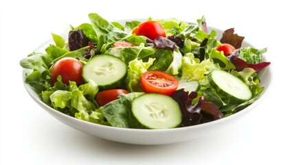 Colorful Salad with Fresh Mixed Greens and Vegetables