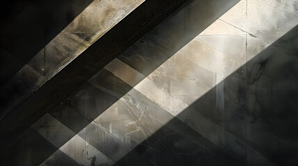 Dynamic Diagonals: Exploring the Intersection of Light, Shadow, and Geometry