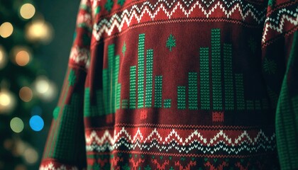 Data Christmas Sweater Close-Up