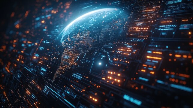 Digital Earth Network. - Powered by Adobe