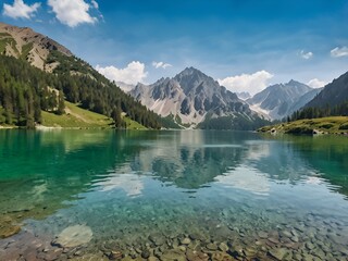 lake in the mountains