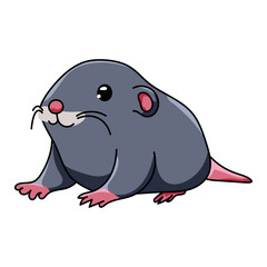 Cute Gophers Cartoon Kawaii Sticker. Character Vector Illustration