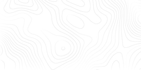 Abstract black and white topographic contours lines of mountains. Topography map art curve drawing. vector illustration.