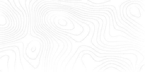 Abstract black and white topographic contours lines of mountains. Topography map art curve drawing. vector illustration.