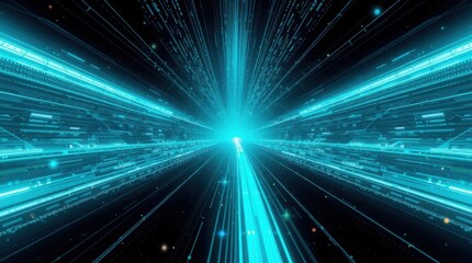 Obraz premium abstract blue background with rays