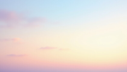 Soft pastel gradient sky with gentle clouds at dawn