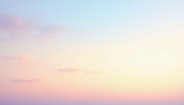 Soft pastel gradient sky with gentle clouds at dawn