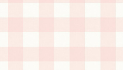 Soft pastel checkered pattern in light pink and white