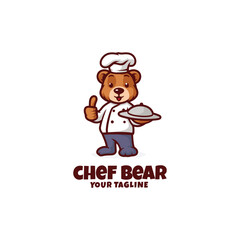 Bear Chef Logo Template