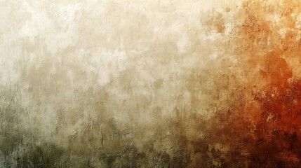 Obraz premium Gradient of earthy tones blending beige, olive, and rust, overlaid with a soft grainy texture.