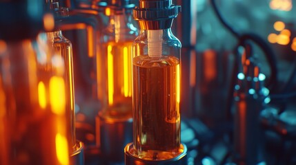 Modern Urban Research Environment with Warm Light