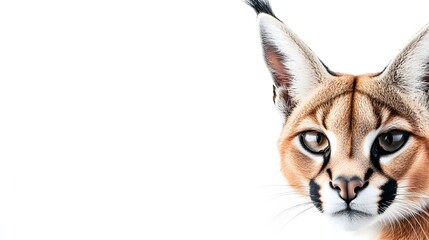 Fototapeta premium Caracal Portrait Close Up Showing Majestic Features
