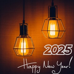 Warm and Elegant Happy New Year 2025 Greeting.