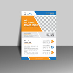 creative and modern vector flyer design template