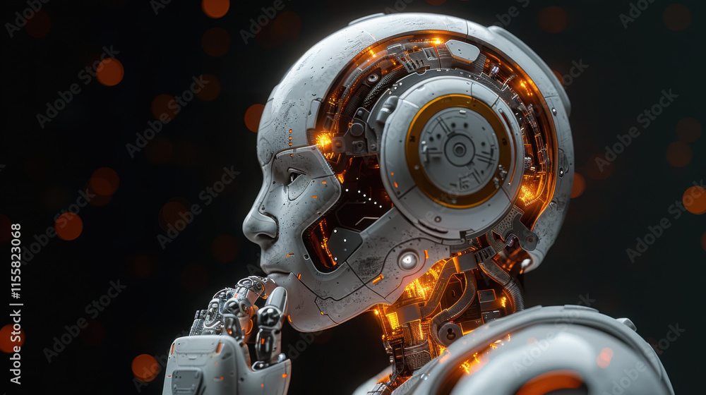 Poster chatbot conversation ai artificial intelligence technology online customer service.digital chatbot, 