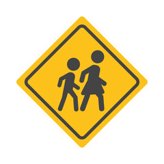 Children Crossing Sign Illustration | Clipart Design