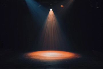 Performer on stage at theatre generative ai image