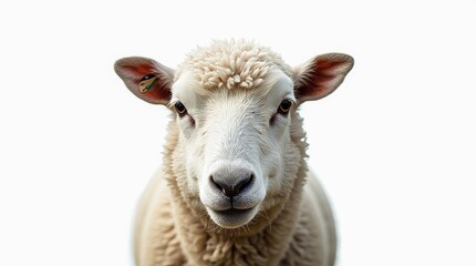 Fototapeta premium Detailed Close-up Portrait of a Sheep