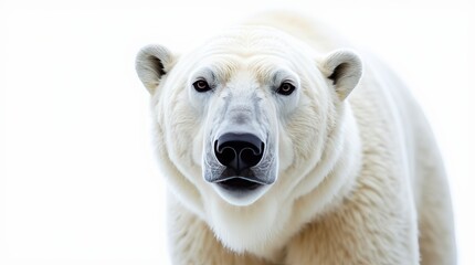 Close-up Portrait of a Polar Bear