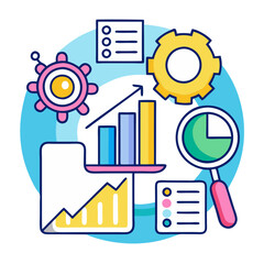 business analysis icon design