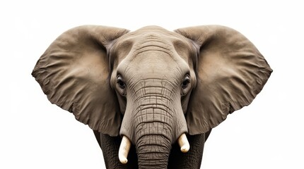 Obraz premium Detailed Close-Up Portrait of an Elephant