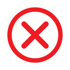 Close icon set illustration. Delete sign and symbol. cross sign