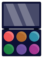 eyeshadow palette vector