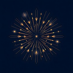 a geometric sunburst firework pattern