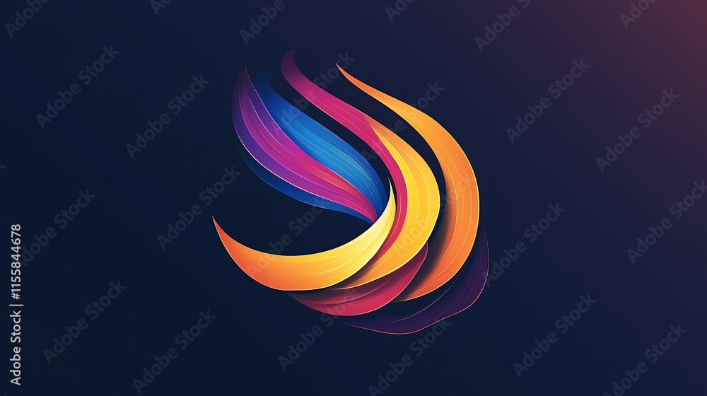 Poster design a dynamic and energetic logo with bold motion lines to convey a sense of movement and power