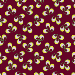 Cute hand drawn floral seamless pattern background