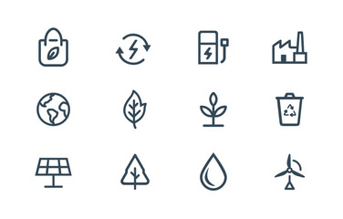 Sustainability Icon Set