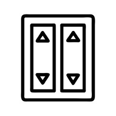 elevator buttons icon design