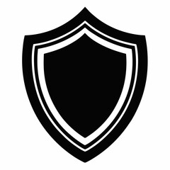 Proxy Shield Black Silhouette Vector