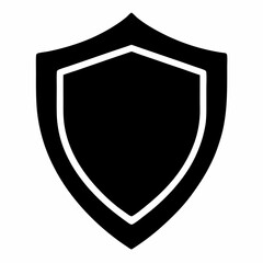 Proxy Shield Black Silhouette Vector