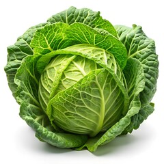 Fototapeta premium Ripe cabbage isolated on a white background. and cabbage isolated 
