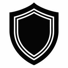 Proxy Shield Black Silhouette Vector
